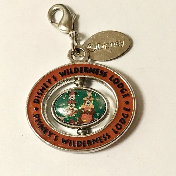 Disney Wilderness Lodge Resort Hotel Charm Zipper Pull Vintage Mickey Humphrey - Picture 7 of 11
